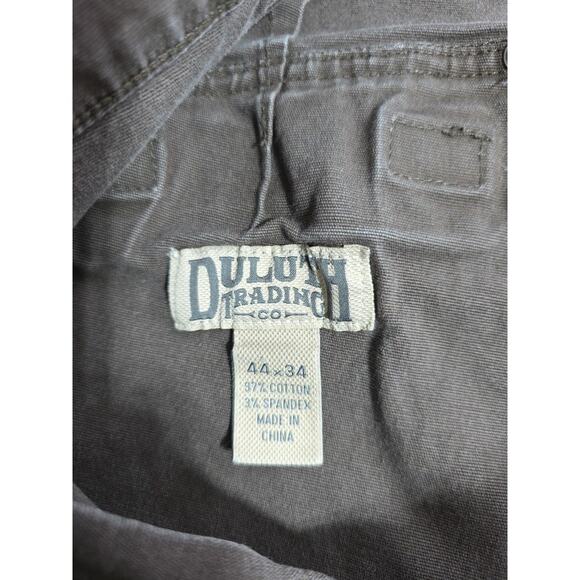 Duluth Trading Flex Fire Hose Pants Mens Sz 44x34 Brown Cargo Pockets Utility - Picture 2 of 11